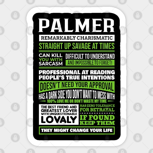Palmer Sticker by Ban Guns Not Books- Typography fullcolor